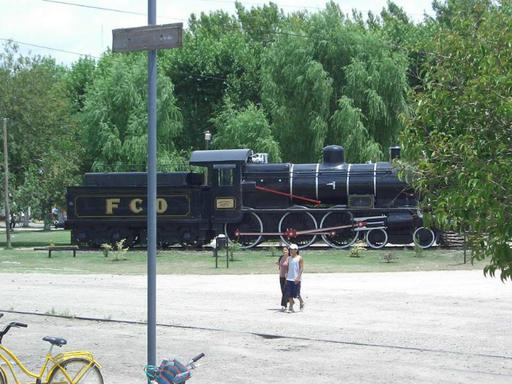 Meeting with steam engine at Marcos Paz.