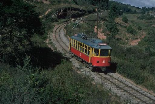 Tram car  A-5 ex Guaruja, near São Cristovão, Campos do Jordão, 1997.