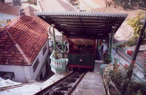 Santos SP, Monte Serrat funicular, lower station.