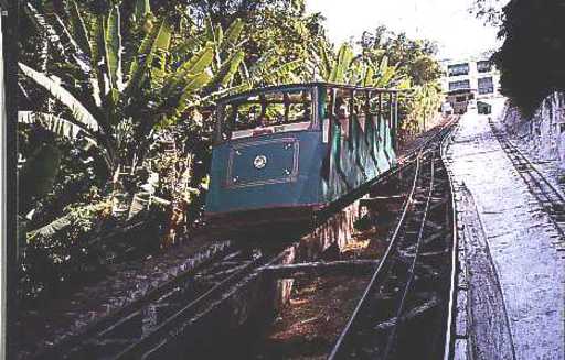 Santos SP, Monte Serrat funicular, passing loop.