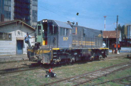 Diesel locomotive 917, Guatemala City.