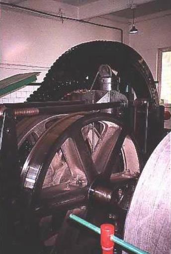 Santos SP, Monte Serrat funicular, engine room.