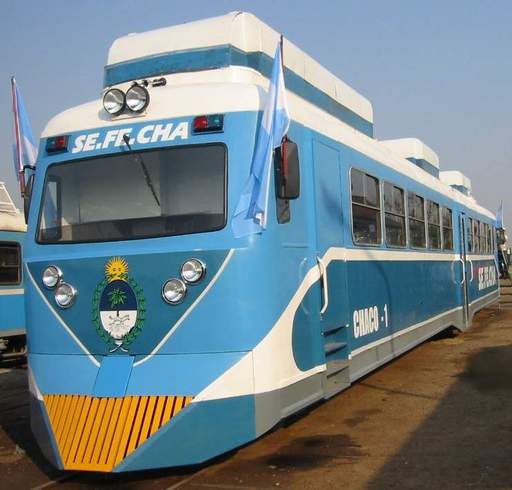 The completely modernised motor coach No. 1, Sefecha, Argentina.