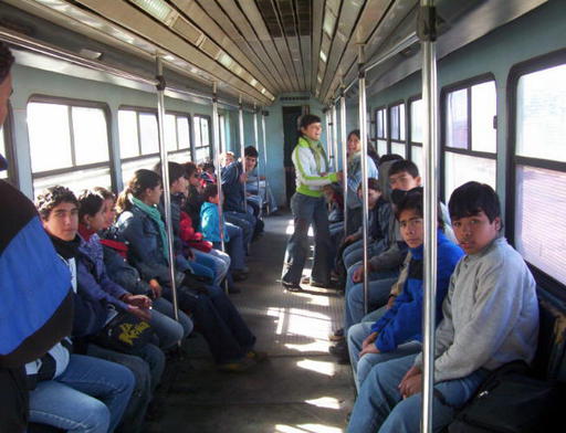 Interior of motor coach No. 1, Sefecha, Argentina.