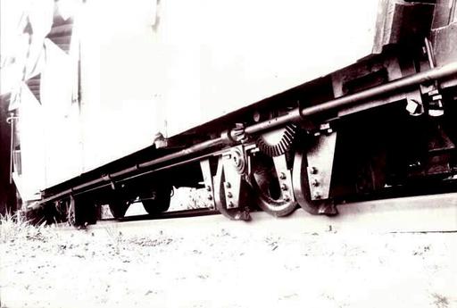 Calliper brake of car No. 6 of the third section Blumatt - Stanserhorn.