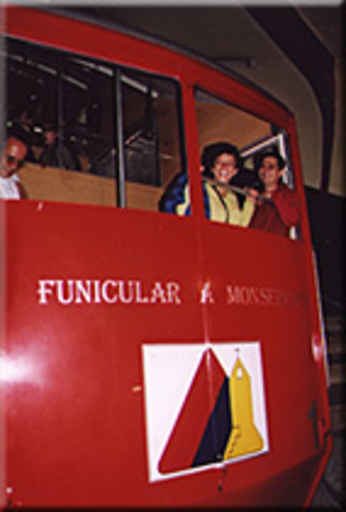 Car of 1962 at the lower station. Monserrate, Colombia.