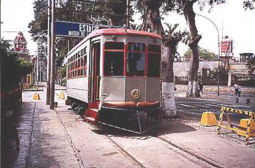 Barranco/Lima, Museu de la Electricidad, historisches Tram.
