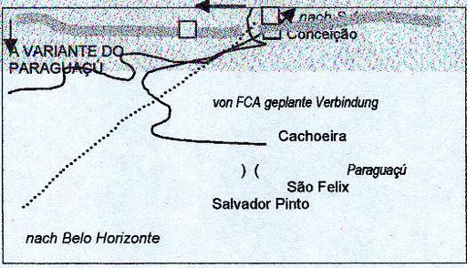 Planned prejects in Cachoeira und São Felix, Brazil.