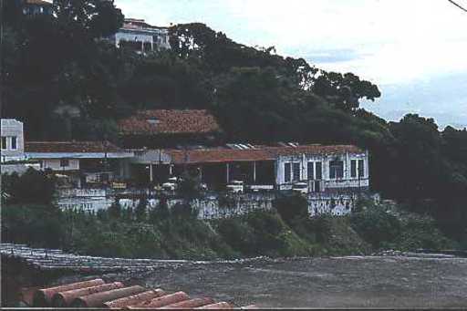 View of the museum (at left extreme) and the depot/workshop (right). The building at the rear of the workshop was earlier the upper station of a funicular