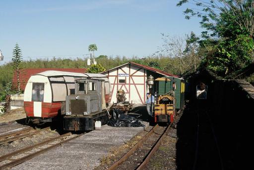 At the lower station. On the left Panorama car, beside it Raco-Saurer locomotive before rebuilding.