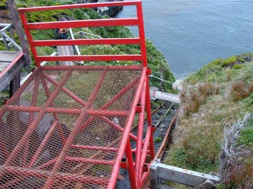 Southernmost funicular of the world on Cape Horn, South patagonia.