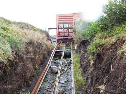 Southernmost funicular of the world on Cape Horn, South patagonia.